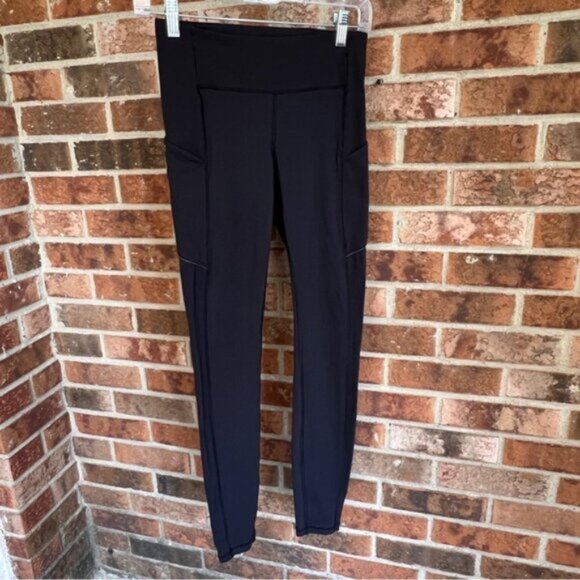 Lululemon Speed Up leggings Women Two Long Pockets Black Pants Size 4 EUC - Picture 12 of 15